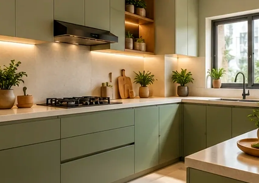 Contemporary Parallel Kitchen concept image