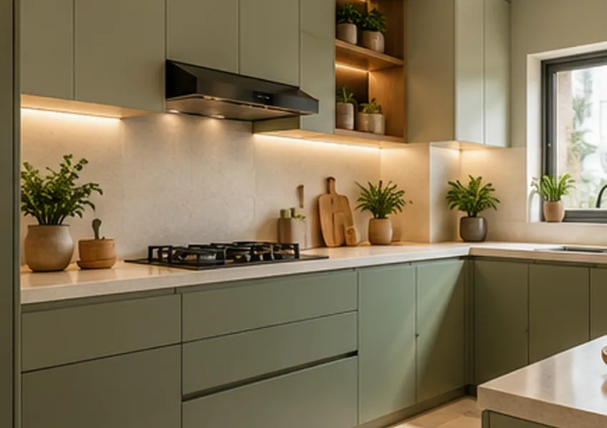 Soft-Tone Culinary Space concept image