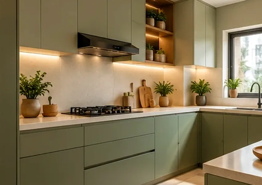 Clean-Line Cabinetry interior design concept, Kitchen