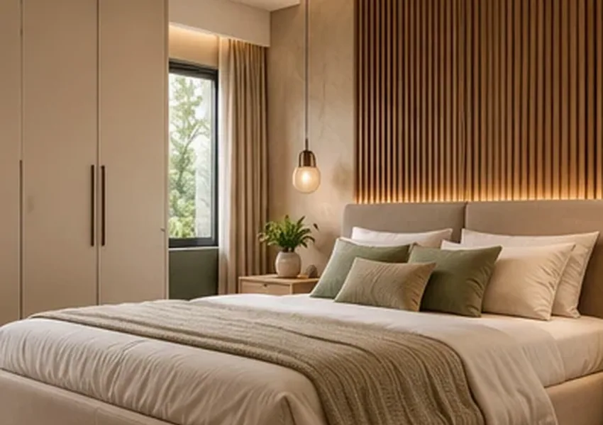 Contemporary Guest Room interior design concept, Bedroom