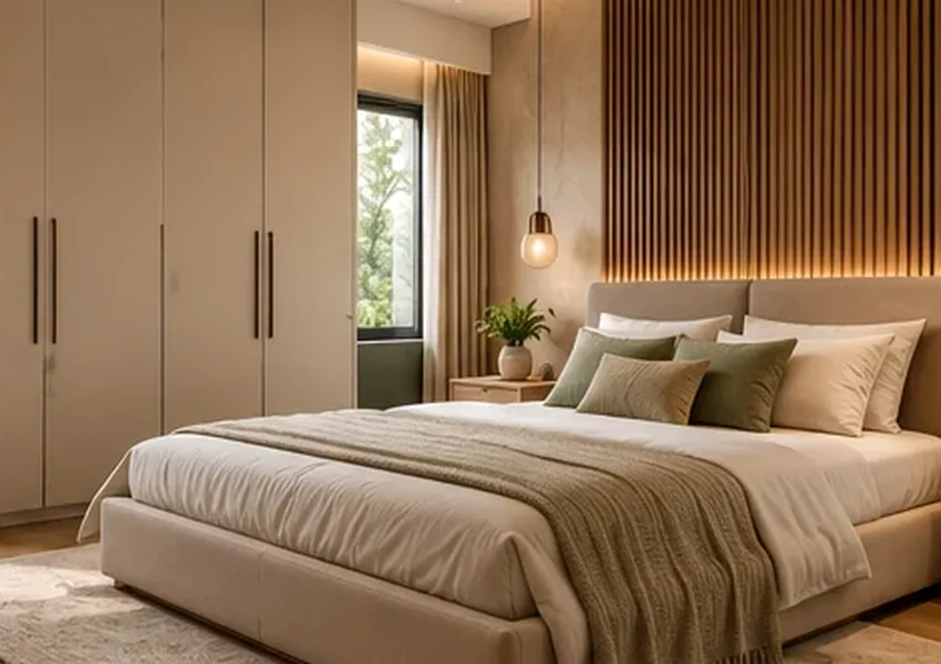 Elegant Storage Bedroom interior design concept, Bedroom
