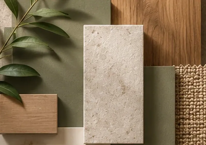 Low-Maintenance Finishes interior design concept, Materials